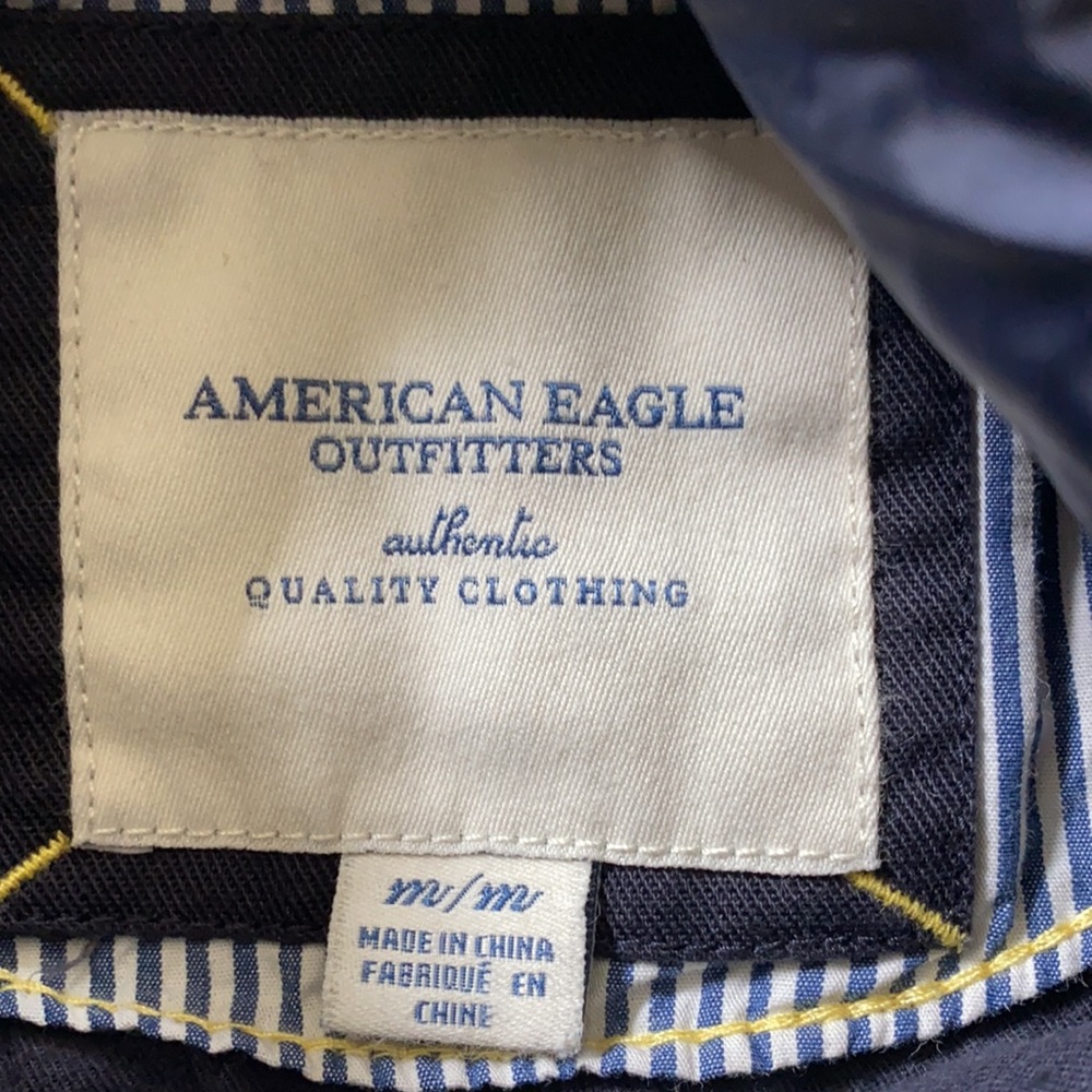 American Eagle Windbreaker Jacket w/Hood - Picture 7 of 8